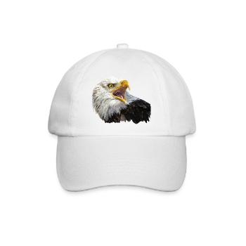 Weißkopfseeadler - Baseballkappe - Weiß/Weiß - Vorne