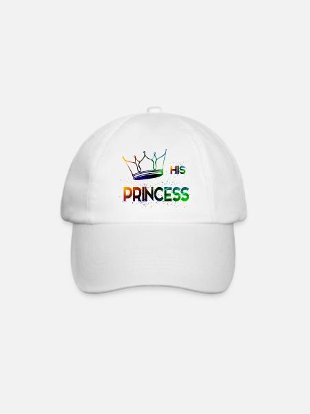 His Princess - Baseballkappe - Weiß/Weiß