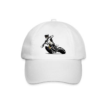 Supermoto - Supermotard - Baseballkappe - Weiß/Weiß - Vorne