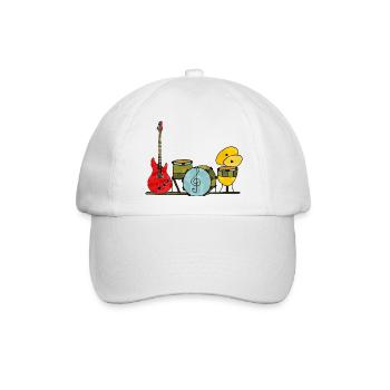 Musikinstrumente - Baseballkappe - Weiß/Weiß - Vorne