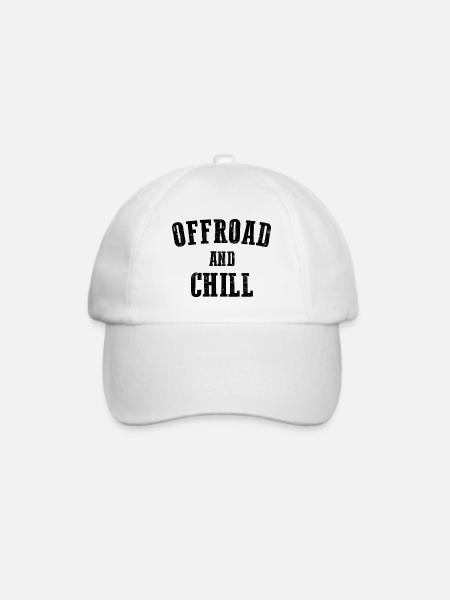 OFFROAD UND CHILL - Baseballkappe - Weiß/Weiß
