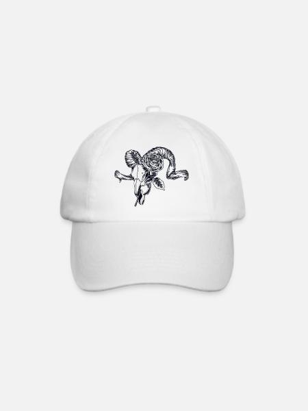 Goat - Baseballkappe - Weiß/Weiß