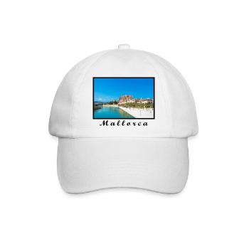 Mallorca Design - Baseballkappe - Weiß/Weiß - Vorne