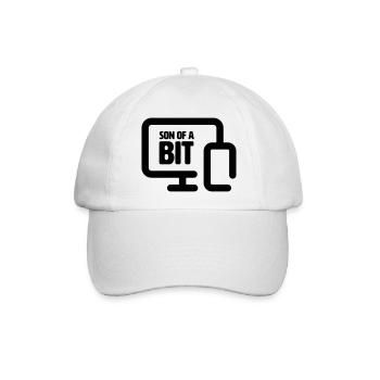 Son of a bit - Baseballkappe - Weiß/Weiß - Vorne