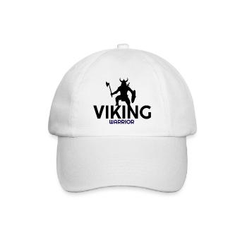 Alles über Wikinger, Wikinger, Wikinger Hoodies, Wikinger - Baseballkappe - Weiß/Weiß - Vorne