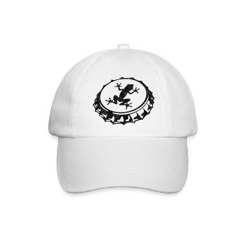 Frosch - Baseballkappe - Weiß/Weiß - Vorne