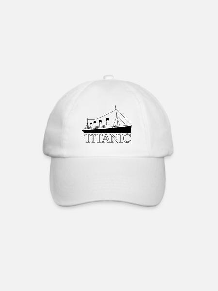 Titanisch - Baseballkappe - Weiß/Weiß