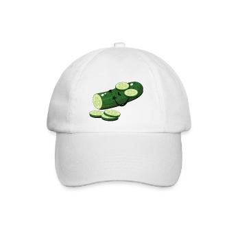 Gurke - Baseballkappe - Weiß/Weiß - Vorne