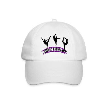 Cheerleading, Cheer - Baseballkappe - Weiß/Weiß - Vorne