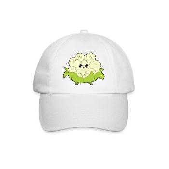 Blumenkohl - Baseballkappe - Weiß/Weiß - Vorne