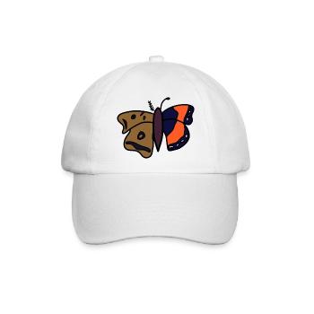 Dämmerung Schmetterling - Baseballkappe - Weiß/Weiß - Vorne