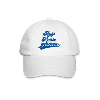 AUF KOHLE GEBOREN RUHRPOTT RUHRGEBIET - Baseballkappe - Weiß/Weiß - Vorne