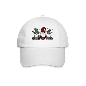 Weihnachtsmann - Baseballkappe - Weiß/Weiß - Vorne