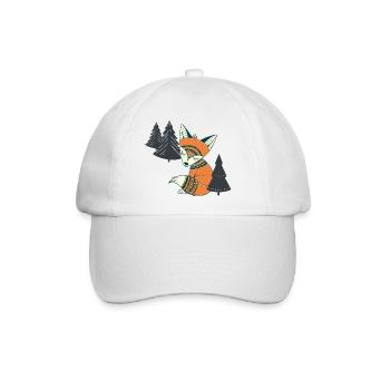 Zauberhafter Waldfuchs - Baseballkappe - Weiß/Weiß - Vorne