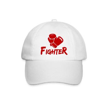 Fighter - Baseballkappe - Weiß/Weiß - Vorne