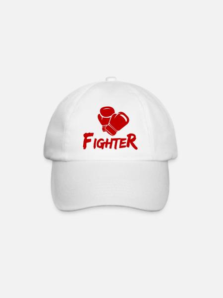 Fighter - Baseballkappe - Weiß/Weiß