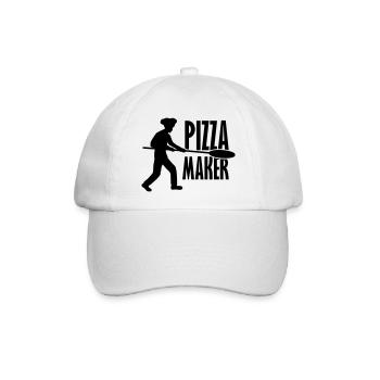 Pizzaschieber Pizza Maker - Baseballkappe - Weiß/Weiß - Vorne