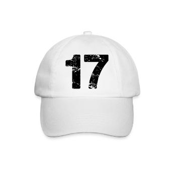 17 - Baseballkappe - Weiß/Weiß - Vorne