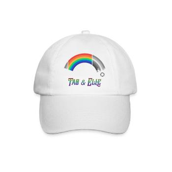 Heartstopper Regenbogen Tao und Elle LBGTQIA+ - Baseballkappe - Weiß/Weiß - Vorne