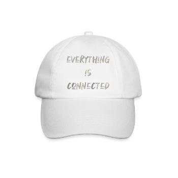 everything is connected liebe Verbindung Beziehung - Baseballkappe - Weiß/Weiß - Vorne