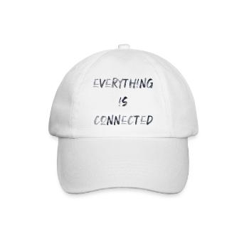 everything is connected liebe Verbindung Beziehung - Baseballkappe - Weiß/Weiß - Vorne