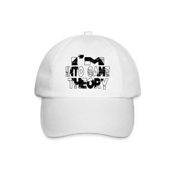 quote gaming dice geek birthday game tees - Baseballkappe - Weiß/Weiß - Vorne