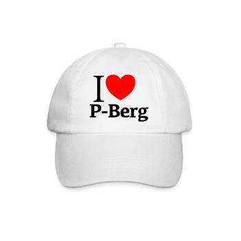 I LOVE P-BERG - Baseballkappe - Weiß/Weiß - Vorne