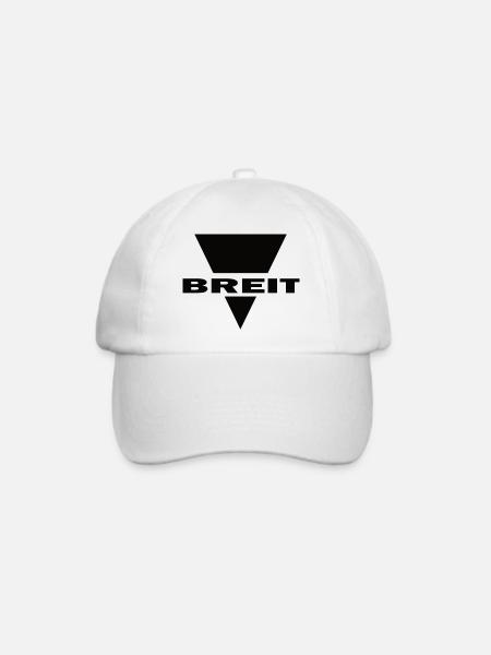 Breit - Baseballkappe - Weiß/Weiß