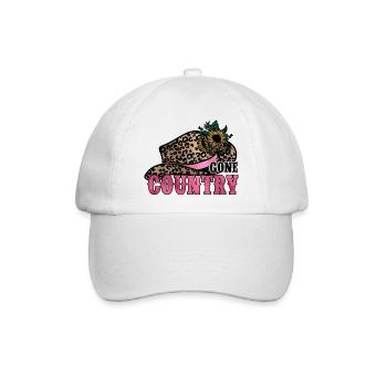 Country Musik ländlich Landei Countrymusiker Mom - Baseballkappe - Weiß/Weiß - Vorne
