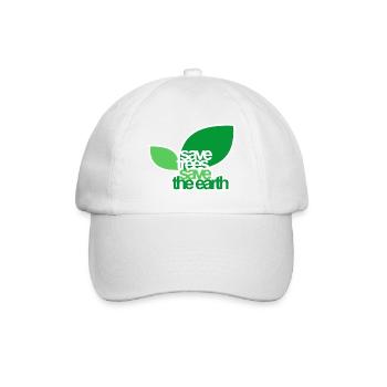 BÄUME RETTEN - Baseballkappe - Weiß/Weiß - Vorne