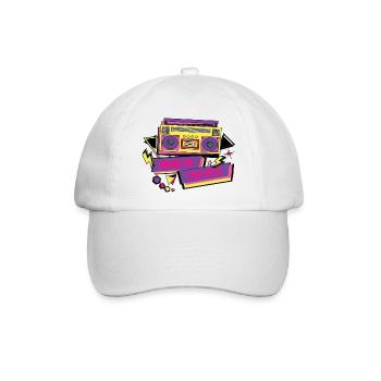 1990iger Sprüche 90s Geschenksidee - Baseballkappe - Weiß/Weiß - Vorne