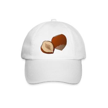 Haselnuss - Baseballkappe - Weiß/Weiß - Vorne