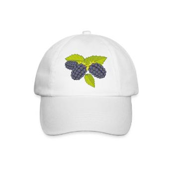 Brombeere - Baseballkappe - Weiß/Weiß - Vorne