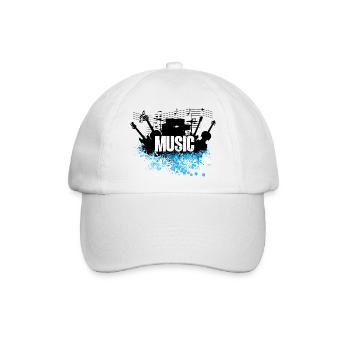 musikinstrument - Baseballkappe - Weiß/Weiß - Vorne
