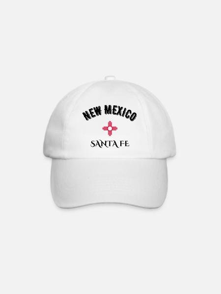 New Mexico Santa Fe - Baseballkappe - Weiß/Weiß