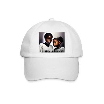 say no to racism - Baseballkappe - Weiß/Weiß - Vorne