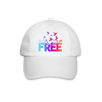 Birds free - Baseballkappe - Weiß/Weiß - Vorne