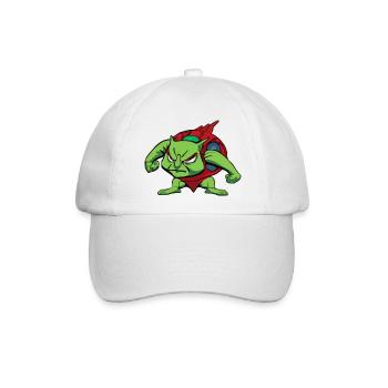 Warry die Kriegerschildkröte - Baseballkappe - Weiß/Weiß - Vorne