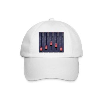 Musik, Musical, Noten - Baseballkappe - Weiß/Weiß - Vorne
