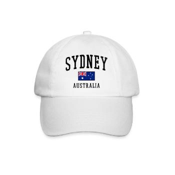 Sydney Australien Flagge Städte Design - Baseballkappe - Weiß/Weiß - Vorne
