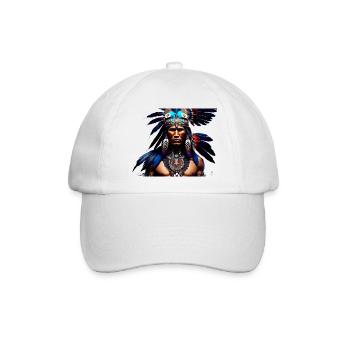 Indianer - Baseballkappe - Weiß/Weiß - Vorne