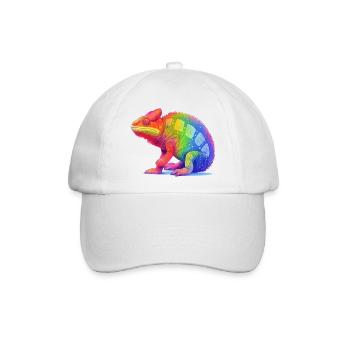 Pride chameleon - Baseballkappe - Weiß/Weiß - Vorne