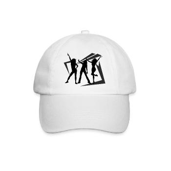 Dancing Dance Music - Baseballkappe - Weiß/Weiß - Vorne