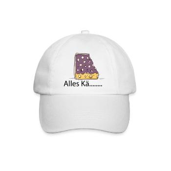 Alles Käse - Baseballkappe - Weiß/Weiß - Vorne