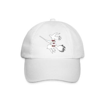 Süßes oder Saures Hexe - Baseballkappe - Weiß/Weiß - Vorne