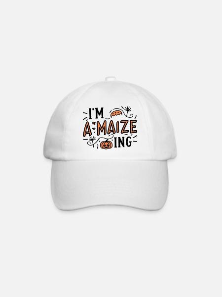 Ich bin A-Mais - Baseballkappe - Weiß/Weiß