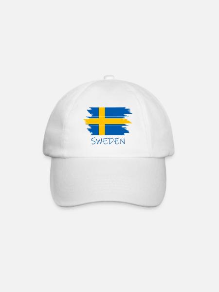 Schweden Sweden - Baseballkappe - Weiß/Weiß