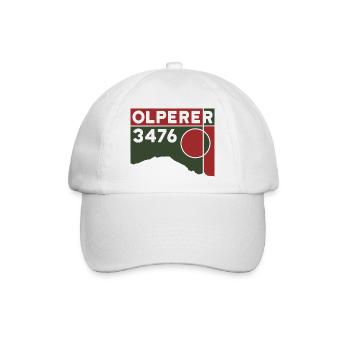 Olperer Hochtour Besteigung Normalweg Souvenir - Baseballkappe - Weiß/Weiß - Vorne