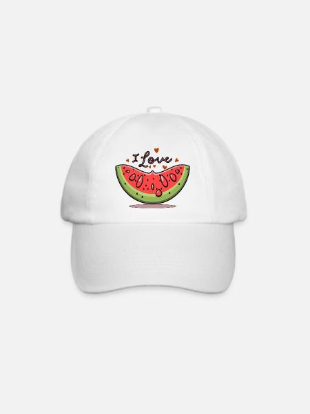 WASSERMELONE - Baseballkappe - Weiß/Weiß