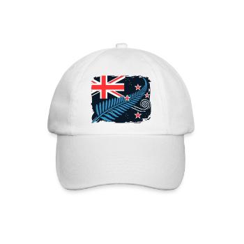 Neuseeland Aotearoa Kiwi 11 - Baseballkappe - Weiß/Weiß - Vorne